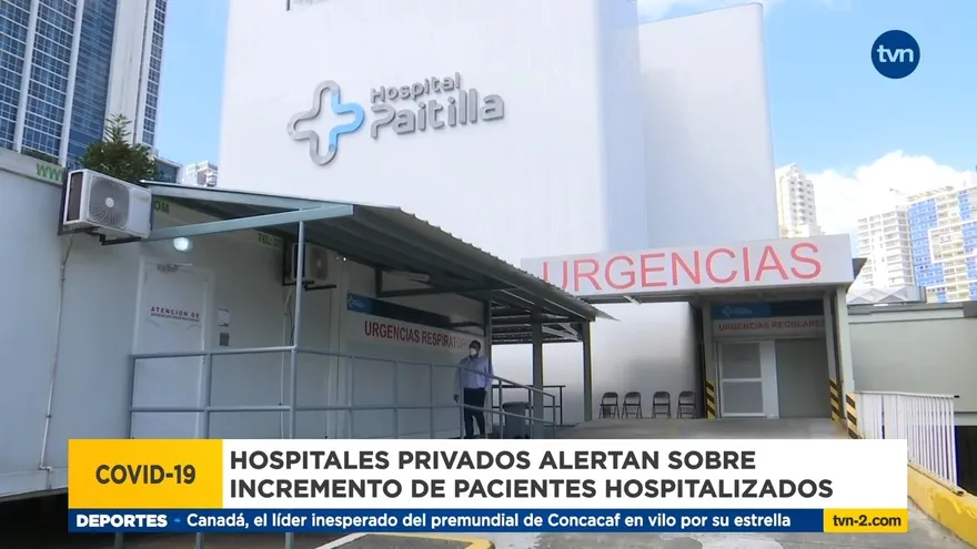 Hospitales privados tienen sus salas covid-19 a máxima capacidad