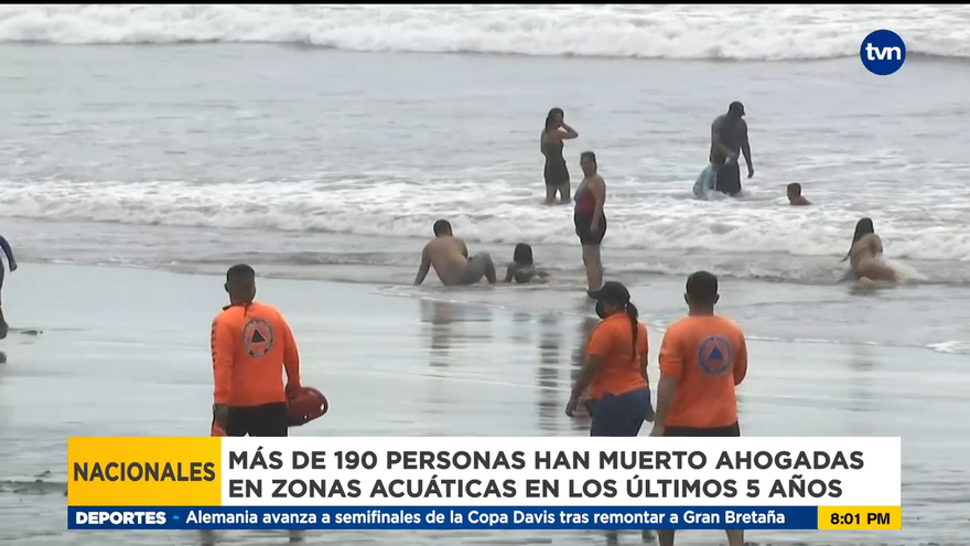 Recuento de los ahogados en áreas acuáticas del país