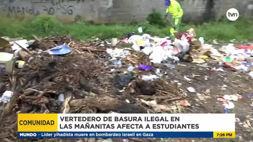 Basural amenaza escuela Países Bajos en Las Mañanitas Id.