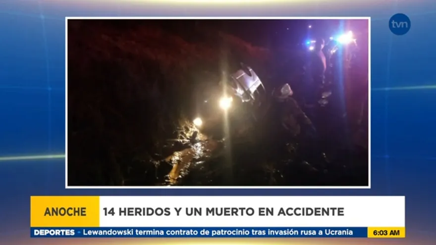 Accidente de tránsito deja un muerto y 14 heridos en Arraiján