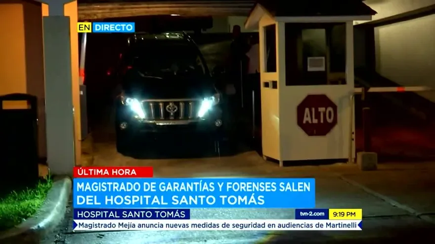 Magistrado Mejía acude al Hospital Santo Tomás