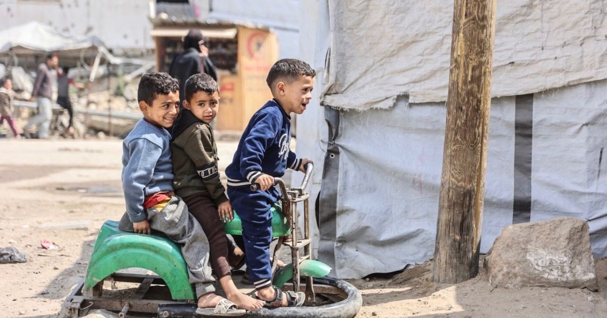 Niños de Gaza vuelven a sonreír gracias a la zooterapia