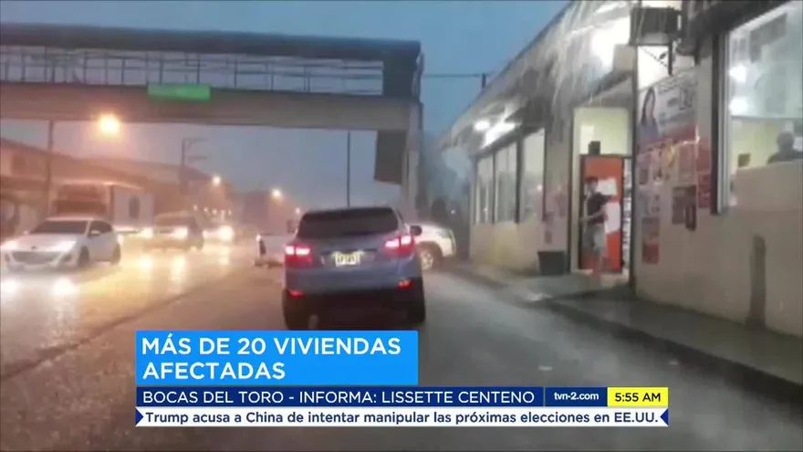 Varias casas afectadas por lluvias en Bocas del Toro