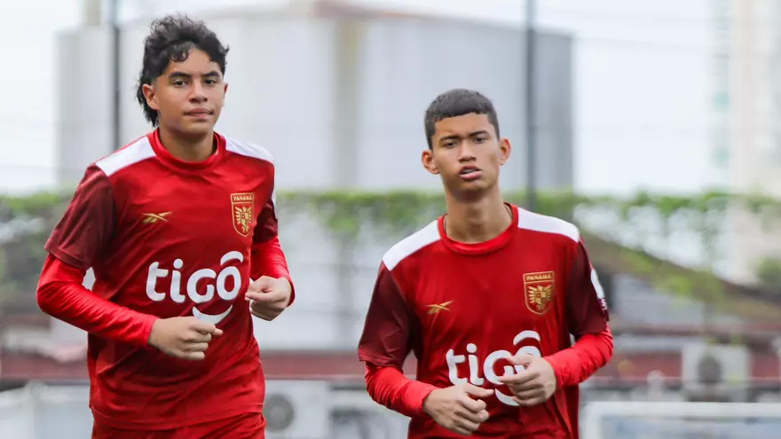Jugadores de la Selección Sub-15 de Panamá