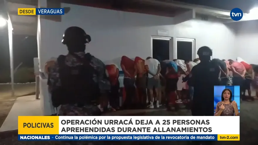 Allanamientos y operativos contra el microtráfico en Veraguas