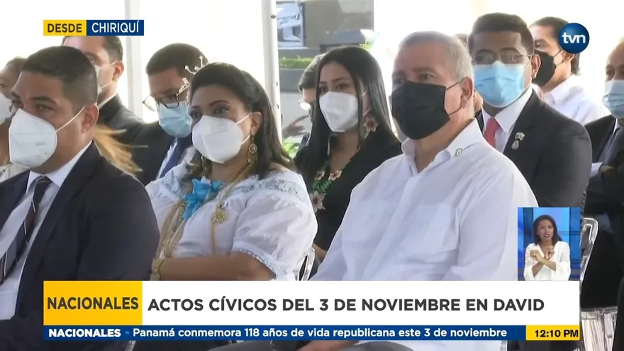 En Chiriquí también realizaron actos para festejar la patria