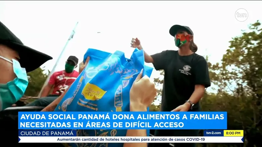 Ayuda Social Panamá dona alimentos a familias necesitadas