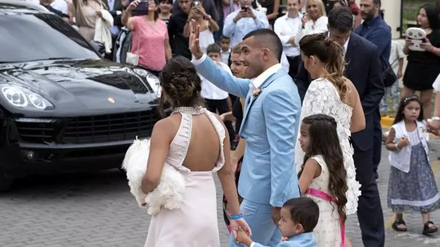 Las festividades de la boda de Tevez se realizaron durante tres días.