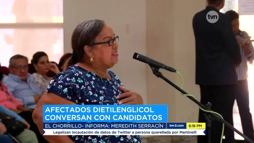Candidatos presidenciales se reúnen con afectados por dietilenglicol