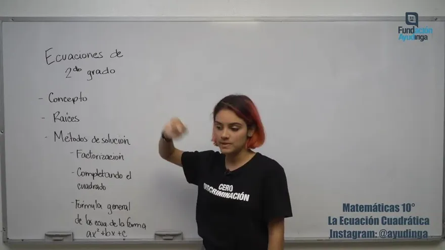 Ayudinga Matemáticas 10° - Ecuaciones Cuadráticas- Factorización 6 de abril de 2020