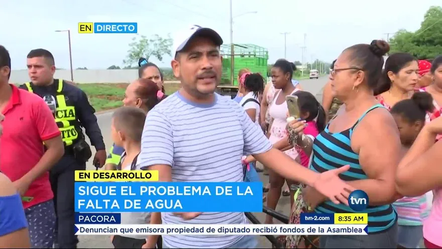 Residentes de Chepo cierran vías por falta de agua potable