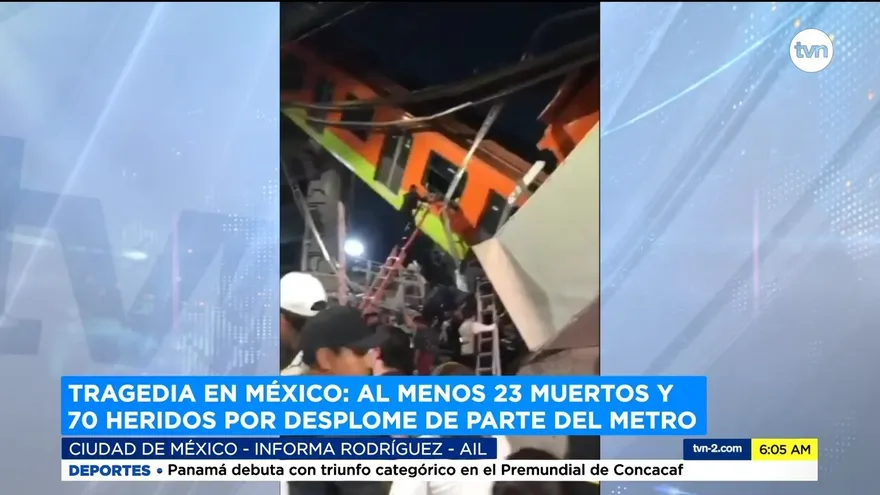 Tragedia en México: 23 muertos y 70 heridos por accidente en el metro
