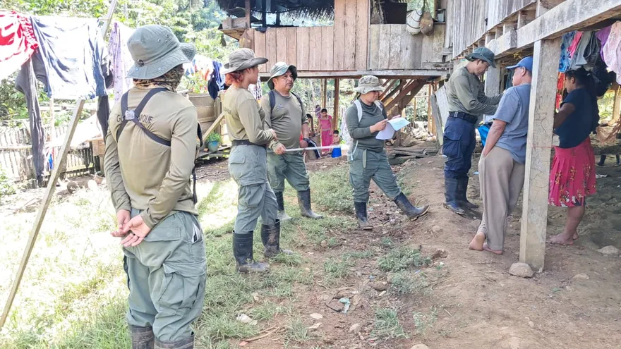 El personal de la Fuerza Activa de Guardaparques del SINAP realizó un recorrido de inspección ambiental en el Bosque Protector Palo Seco.