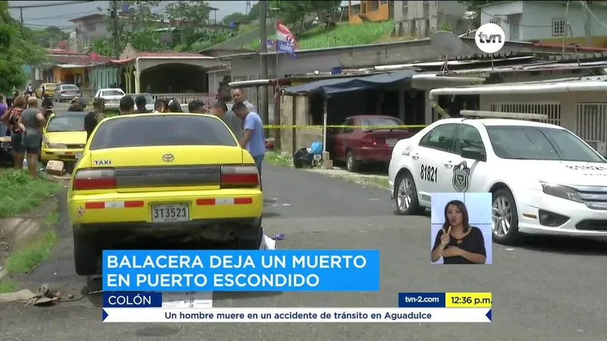 Asesinan a una persona en Puerto Escondido, Colón