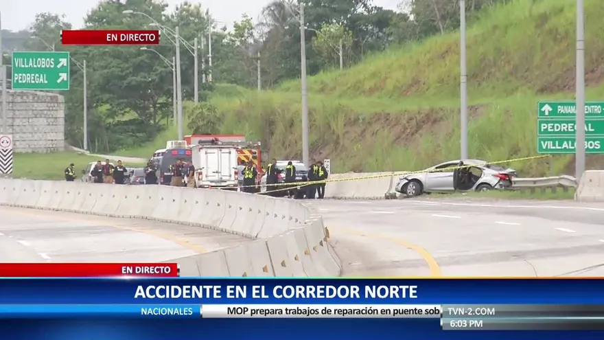 Accidente en el Corredor Norte deja una víctima fatal