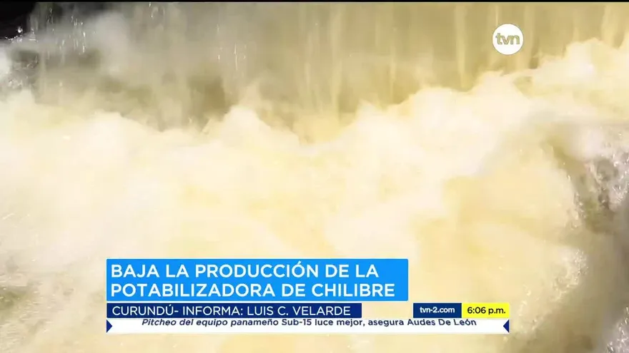 Potabilizadora de Chilibre baja producción por turbiedad