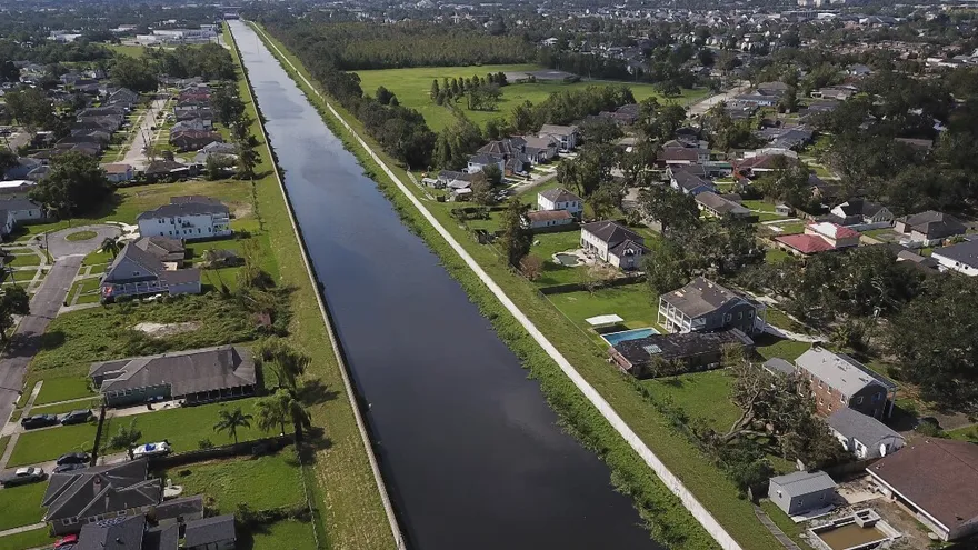 Los diques de Nueva Orleans.