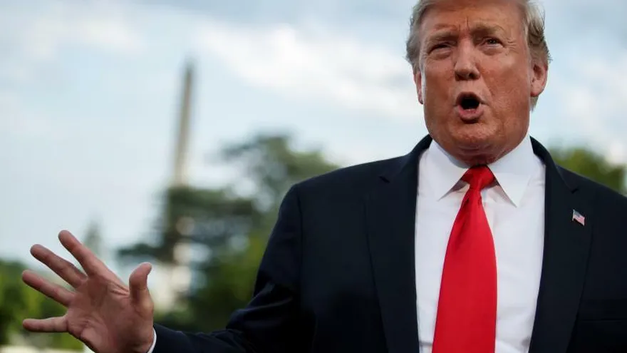 En la imagen, el presidente de los Estados Unidos, Donald J. Trump.