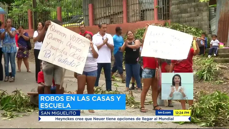 Comunidad educativa de Escuela Arnulfo Arias protesta por falta de seguridad