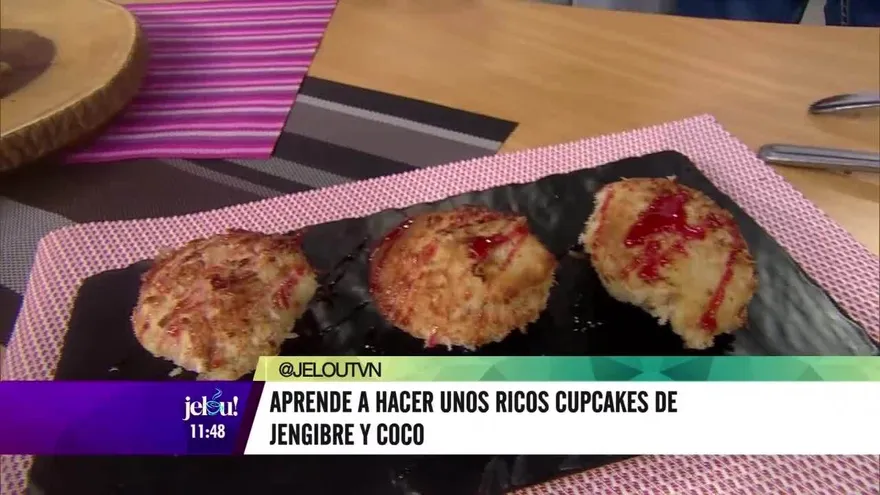 Cupcakes de jengibre y coco