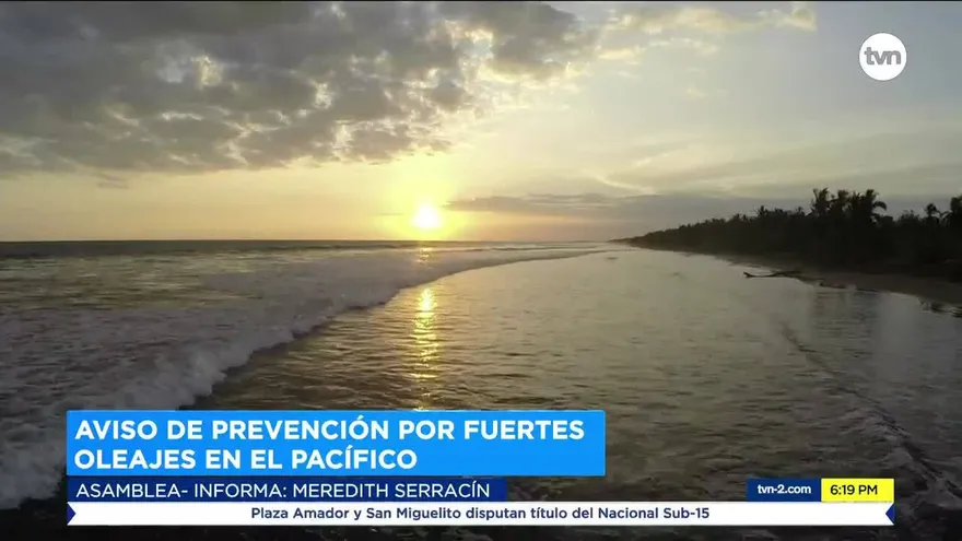 Emiten aviso de prevención por fuertes oleajes en vertiente del Pacífico hasta el 1 de febrero