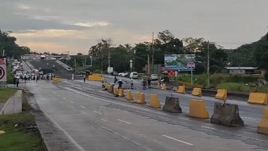 Punto de cierre en La Pesa de La Chorrera.