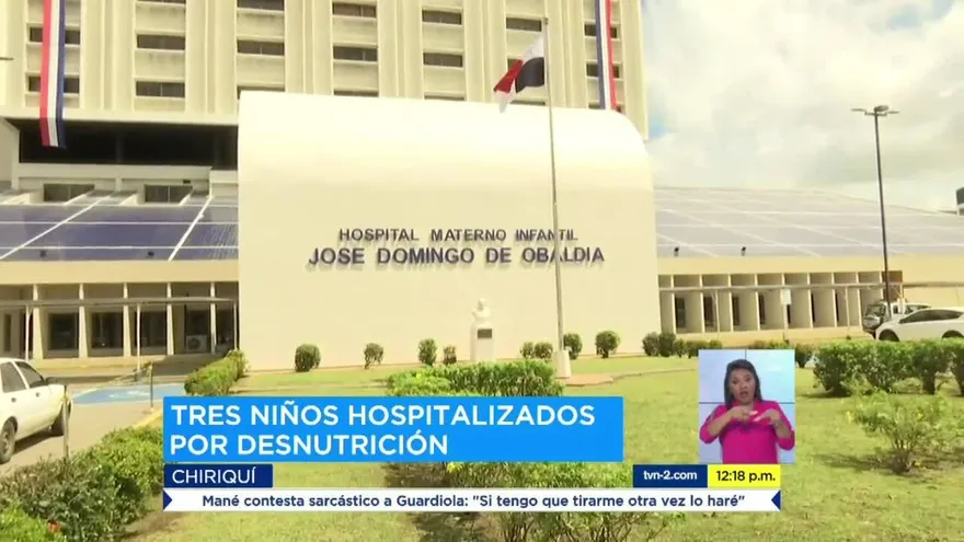 Tres menores hospitalizados por desnutrición