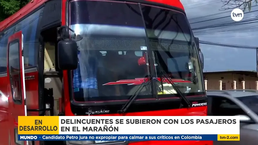 Siguen las investigaciones por asalto de bus en el Corredor Sur