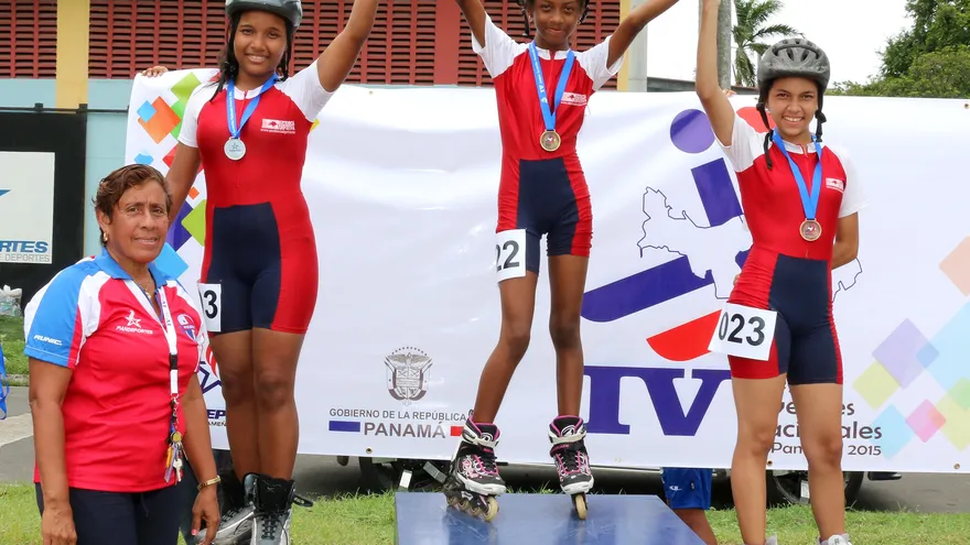 Premiación del patinaje, rama femenina