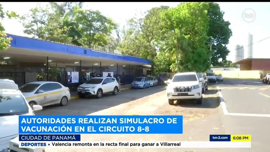 Se realiza simulacro de proceso de vacunación contra la Covid en el circuito 8-8