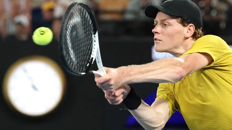 Jannik Sinner en el Abierto de Autralia