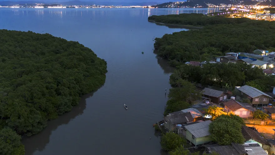 Un área de Florianopolis, Brasil