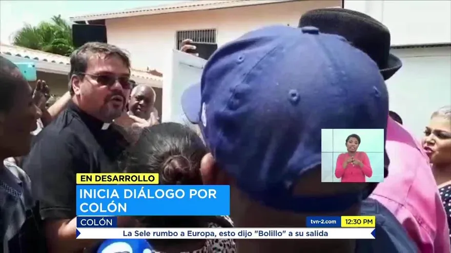 Hubo inconformidad de microempresarios antes del inicio del diálogo en Colón