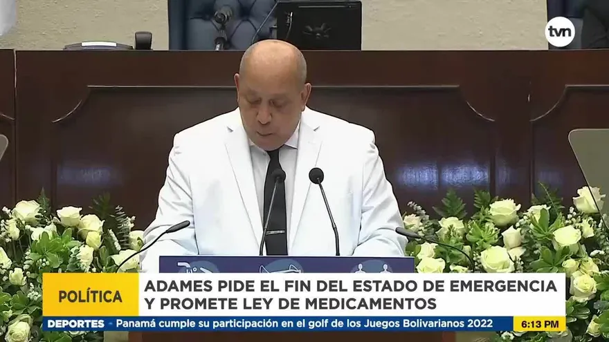 Presidente de la Asamblea pide fin del Estado de Emergencia