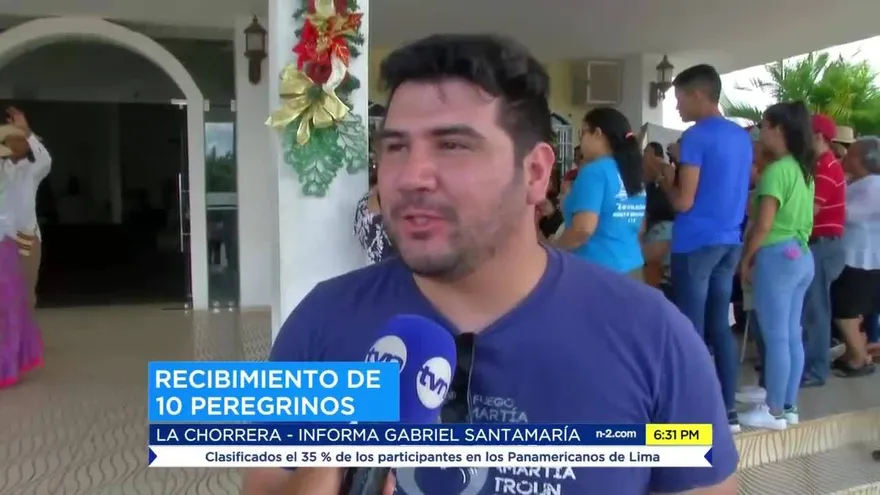 Iglesia en La Chorrera recibe a peregrinos de Paraguay, Venezuela y Brasil