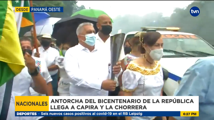 Antorcha del Bicentenario llega a Capira y La Chorrera