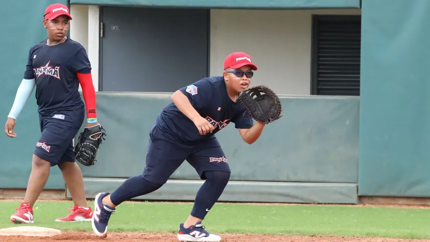 Entrenamiento de la novena de Panamá en el Mundial de Béisbol U12