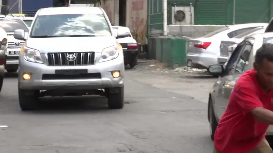 Calles de Pueblo Nuevo en mal estado