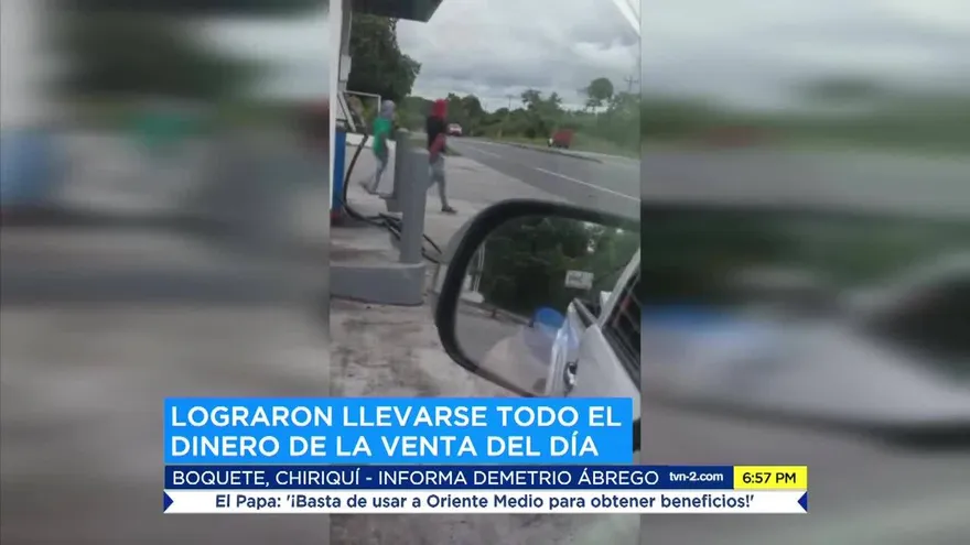 Asaltan estación de combustible en Chiriquí