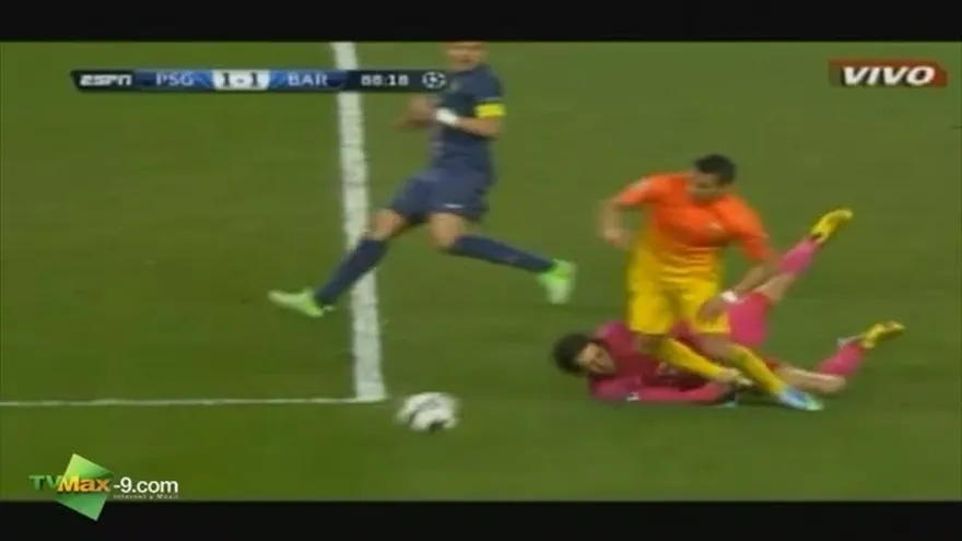 PSG 1-2 Barcelona-Xavi Hern