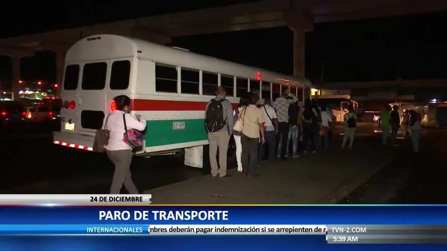 Transporte normal en 24 de Diciembre