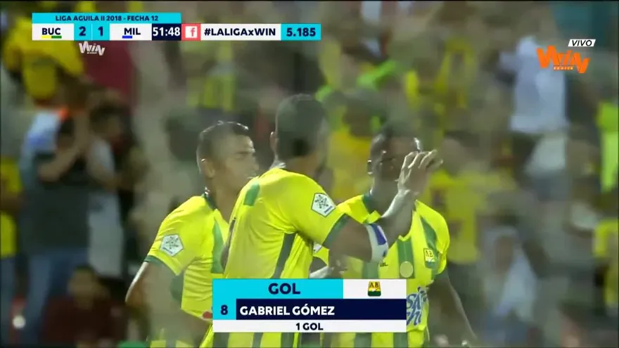 Gabriel Gómez anotó el gol del triunfo para Atlético Bucaramanga