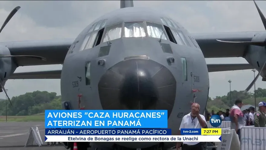 Caza huracanes aterrizaron en Panamá