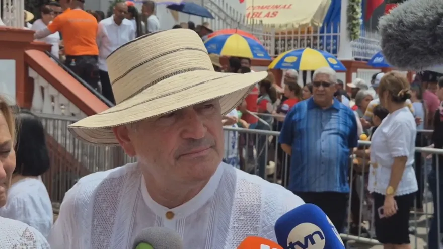 El ministro Navarro dio declaraciones sobre la situación en Azuero durante la festividad de Santa Librada