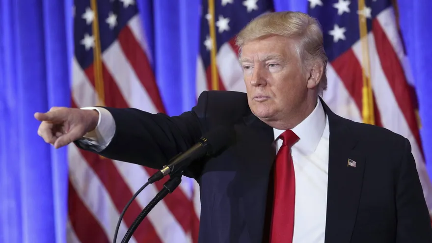 El presidente electo estadounidense, Donald Trump, ofreció una rueda de prensa en la Trump Tower, Nueva York.