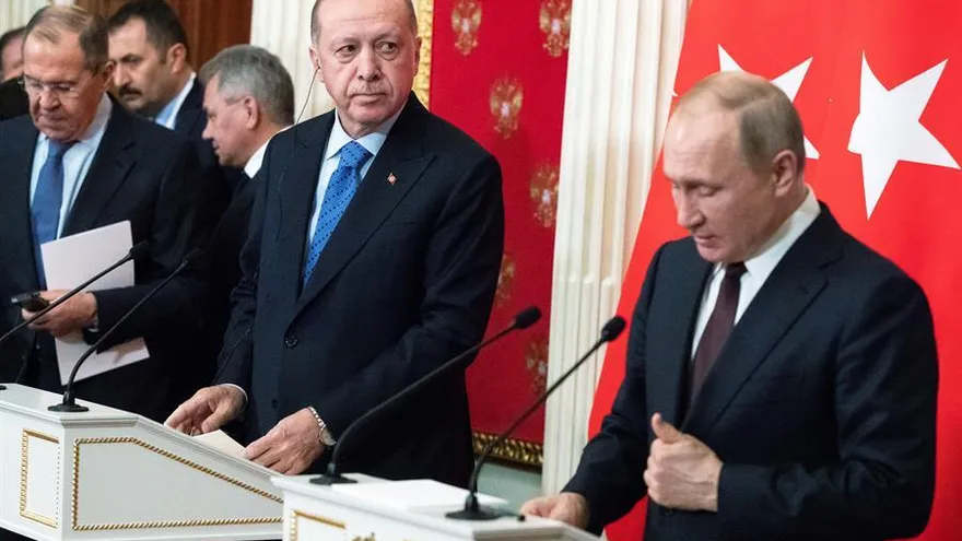 Tanto Putin como Erdogan buscaban este jueves un consenso para establecer un cese al fuego en Idlib.