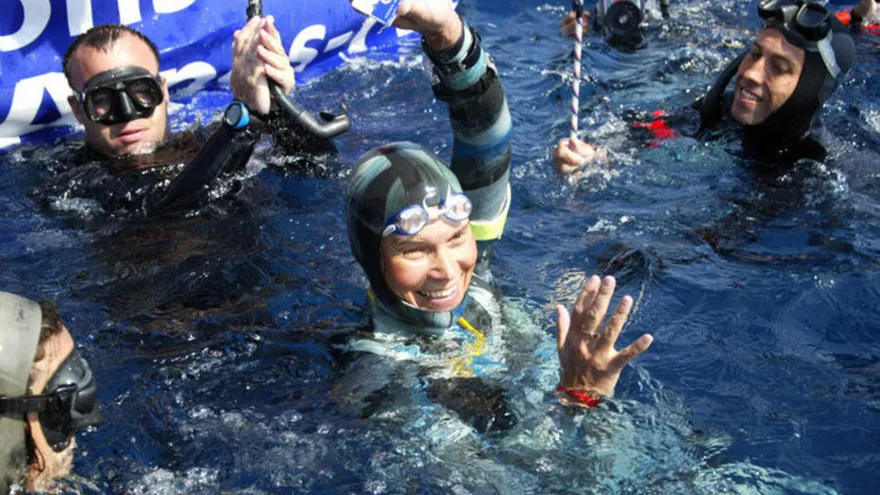 La Rusa Molchanova tiene el récord de apnea