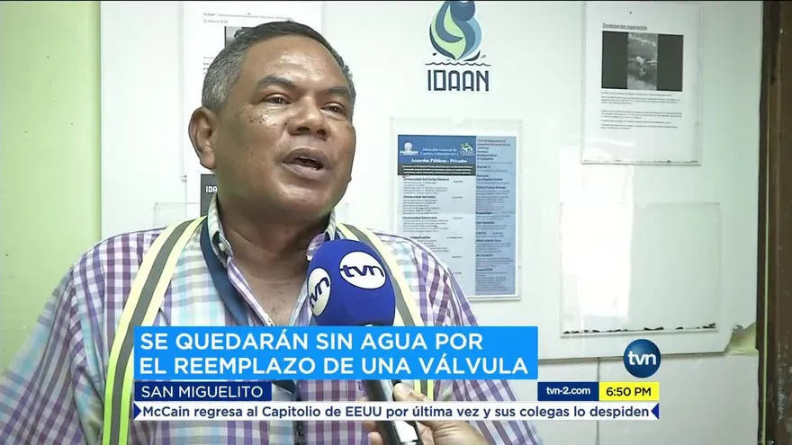 Este domingo no habrá agua en San Isidro