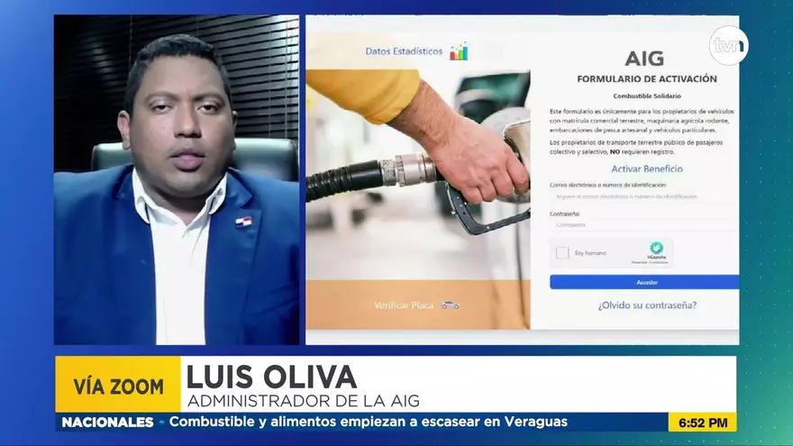 Administrador de la AIG explica uso de formulario sobre subsidio combustible
