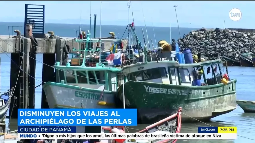 Disminuyen los viajes al Archipiélago de las Perlas